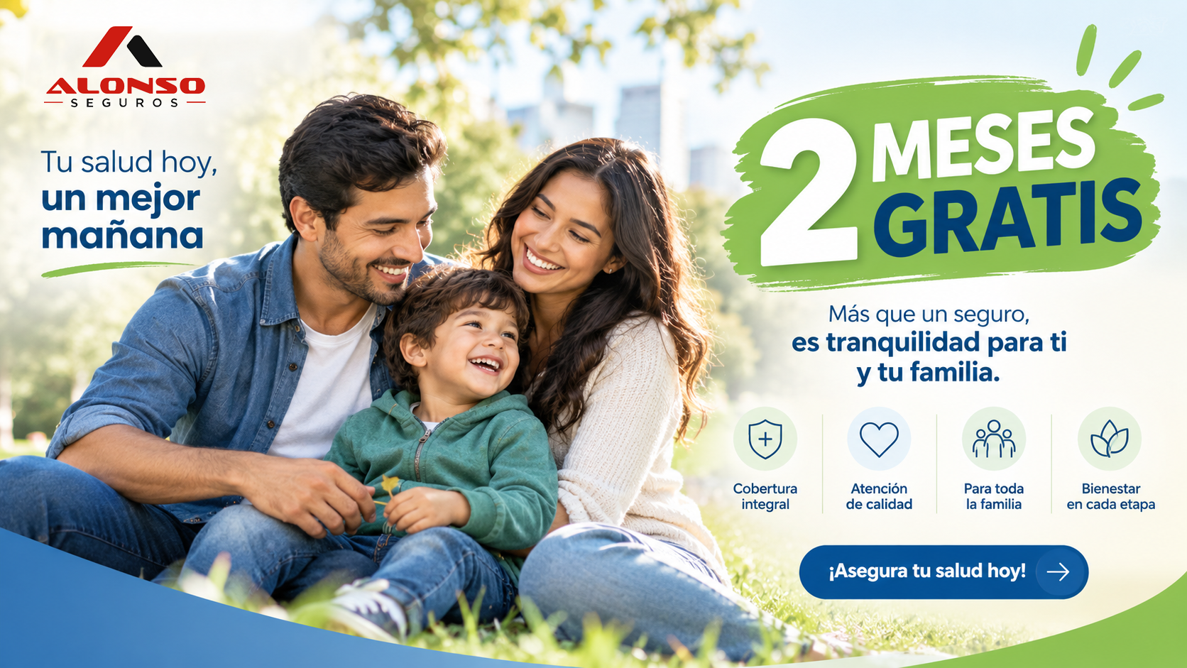 Seguro de Salud — Tu salud hoy, un mejor mañana. 2 meses gratis por tiempo limitado
